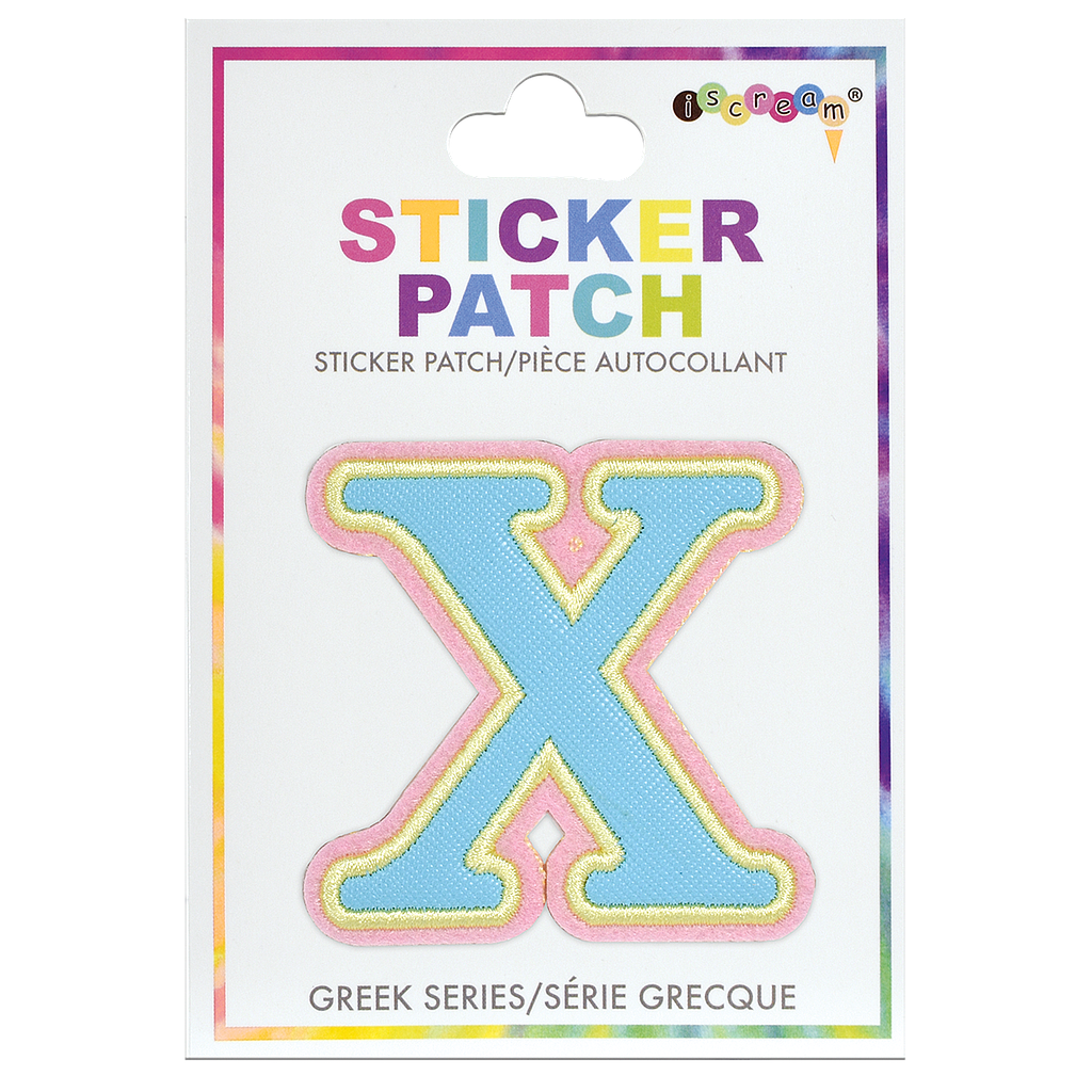 Chi Greek Letter Sticker Patch Iscream